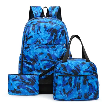 קיבולת גדולה תיק בית הספר להגדיר הסוואה Schoolbags עבור בני נוער בנות בנים תלמיד נסיעות התיק ילדים תרמילים עבור מתנות